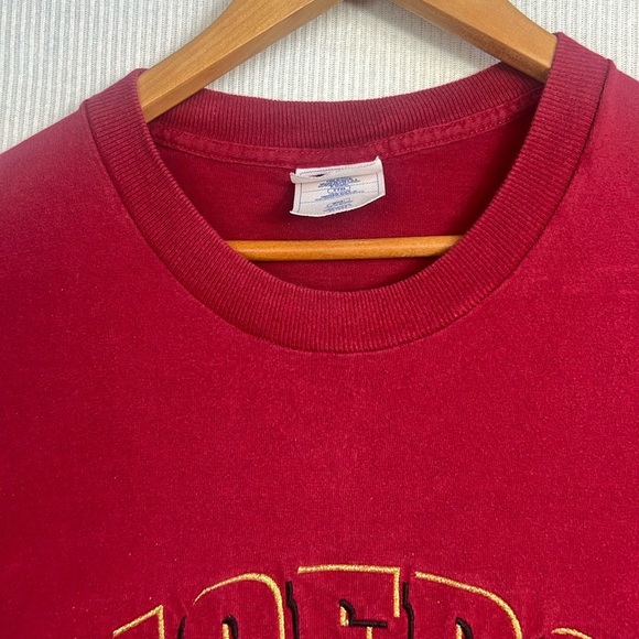 Vintage 90s San Francisco 49ers Men’s XXL Single Stitch T Shirt Embroidered Logo - Picture 2 of 10